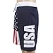 Calhoun Men's Americana USA Flag Fourth of July Swim Board Shorts (USA, Medium)
