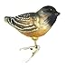 Old World Christmas Cheery Chickadee Glass Blown Ornament for Christmas Tree, Handcrafted Holiday Decoration, Bird Watcher Clip Collection