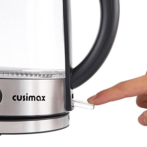 Cusimax Electric Kettle, 1.7L Tea Kettle, 1500W Illuminating Water
