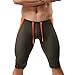 YiZYiF Men's Breathable Running Tights Bikini Stretch Workout Pants Army Green Large