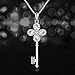GAEA H - Lucky Clover Series Clover Key Pendant Necklace Crystals from Swarovski GHJN034