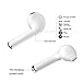 Mini Wirelesss Bluetooth Headset In-Ear Single Left Earbuds 4.1 for Iphone 7 7Plus 6 6s 6s Plus Android Phone(white)