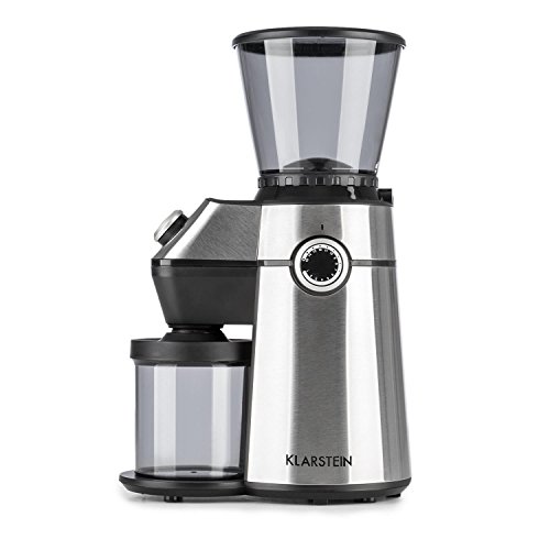 Klarstein Triest - Kaffeemühle, Kegelmahlwerk, 150 Watt, 300 g Bohnenbehälter mit Autoverschluss, planetarisches… – Bild 6