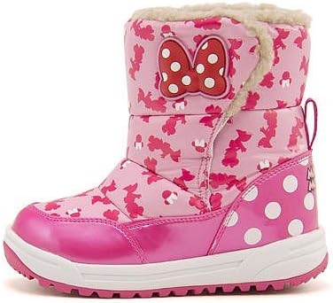 Amazon ディズニー ミニーマウス ウィンターブーツ スノーブーツ 女の子 男の子 キッズ ベビー 子供靴 運動靴 通学靴 スパイク付き 防水 防滑 雨 雪 靴 Ee カジュアル デイリー アウトドア Wc017esp ピンク 18 0cm ブーツ