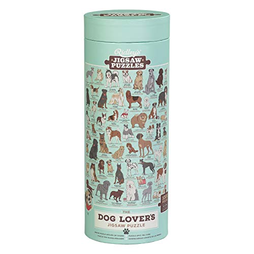 Ridley's Dog Canine Lovers 1000 Piece Activity Jigsaw Puzzle, 27.5" x 21.6", Multi-Colored, Multicolor - Thumbnail 4