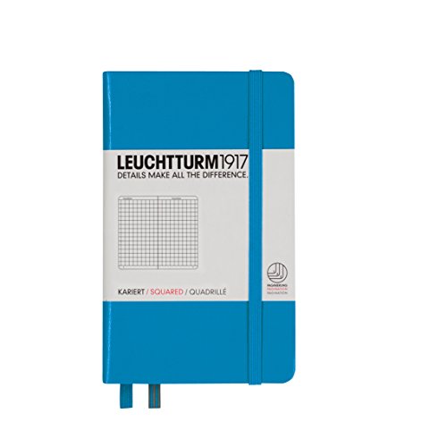 Leuchtturm1917 Squared Pocket Notebook  Azure
