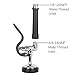 MSTJRY Commercial Sink Sprayer Pre Rinse Spray Valve with Handle Grip Assembly,1.42 GPM High Pressured Dish Sprayer for Replacement Kit of Commercial Faucet, Polished Chrome （Black）