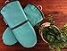 Cuisinart Silicone Oven Mitts, 2 Pack – Heat Resistant To 500 Degrees – Handle Hot Kitchen Items Safely – Non-Slip Silicone Grip Oven Gloves with Insulated Deep Pockets and Hanging Loop – Aqua