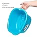 DRESHah Large Aqua Foot Bath Tub - Thick Sturdy Plastic Pedicure Spa and Massage for Soaking Feet, Toenails, and Ankles with Epsom Salts or Essential Oils. Helps with Callus, Fungus and Dead Skin