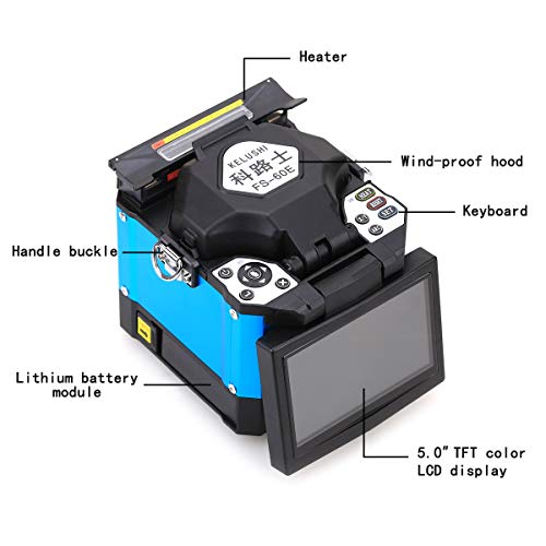 FTTH Tools Kit FS-60E Fiber Optic Fusion Splicing With Optical Fiber Cleaver Include Accessories Welding Fusion Splicer Fiber Optic Machine