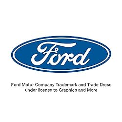 Ford Motor Company Logo Pattern Low Profile Thin