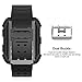 UMTELE Compatible for Ionic Accessory, [Rugged Pro] Resilient Protective Case with Strap Bands Replacement for Ionic Smart Watch, Large, Black/Black