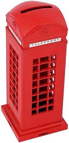 DAISYLIFE Classic Iron London Telephone Booth Show Piece (Red)
