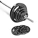 CAP Barbell Standard 1-Inch Grip Weight Plates, Single, Black, 7.5 lb