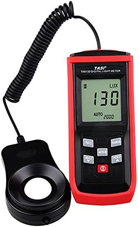 TASI Easy Rotate Pocket Size Digital Light Meter Handheld Range 2000 - 200000 Lux Luxmeter for Illuminance Measuring (1 Pack, 8130)