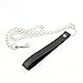 DERENHER 2.5' Choker Chain Leash with PVC Leather Handle for Neck Collar (Black)