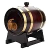 AYNEFY Vintage eikenhouten vat, eikenvat 1,5/3/5/10 liter, eikenhout voor bier, rumdeur, whisky, tequila, lekbescherming…