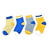 4 Pairs/Pack Baby Toddler Lovely Stripe Polka Dot Socks Boys Girls Kids Cotton Socks Foot Warm Seamless Socks