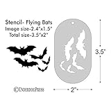 Stencil - Flying Bats, Medium