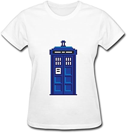 Jiuzhou Women's T-shirt Tardis Doctor Who Navy