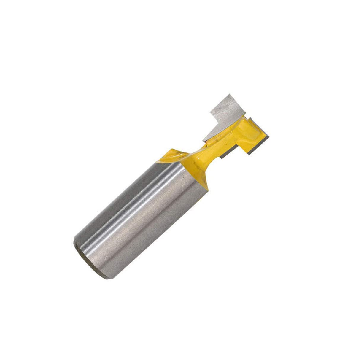 T-Slot Router Cutter Bit, Hex Bolt Woodworking Keyhole, 1/4" Shank 1/2" Cutting Dia Yellow