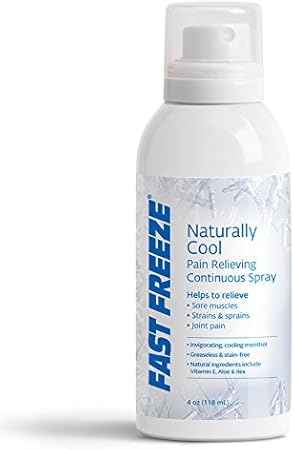 Amazon Com Fast Freeze All Natural Cooling Pain Relief Therapy Continuous Spray 4 Fl Oz Packaging May Vary Health Personal Care