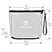 Squeeze Pod Clear Travel Toiletry 2 Bag Bundle - 1 TSA Approved Clear Quart Size Bag w/Black Trim + 1 Clear Hanging Bag w/Black Trim. Built to Survive Tough Travel. (CTBMSBB)
