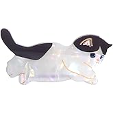Cute Cat Hair Clips,Novelty Acetate Claw Clip for Women,Jumping Cat Hair Clip