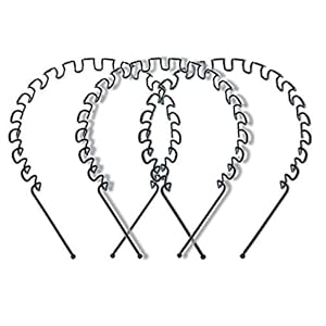 High Hopes Metal Zigzag hairband Colour BLACK (HQ Powder coated) for men and women UNISEX