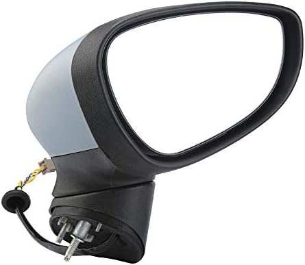 YunZyun Driver Side Door Mirror for Ford Electric Wing Mirror Paint Driver Side Door Mirror Suitable for Ford Fiesta MK7 (Silver)