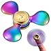 SYOURSELF Titanium Alloy Tri-Spinner Hand Fidget Toy +1 Replacement Stainless Steel Bearing-4-7min High Speed, Quiet EDC Focus Toy for Stress Relieve Anxiety Adult(Water Rainbow)