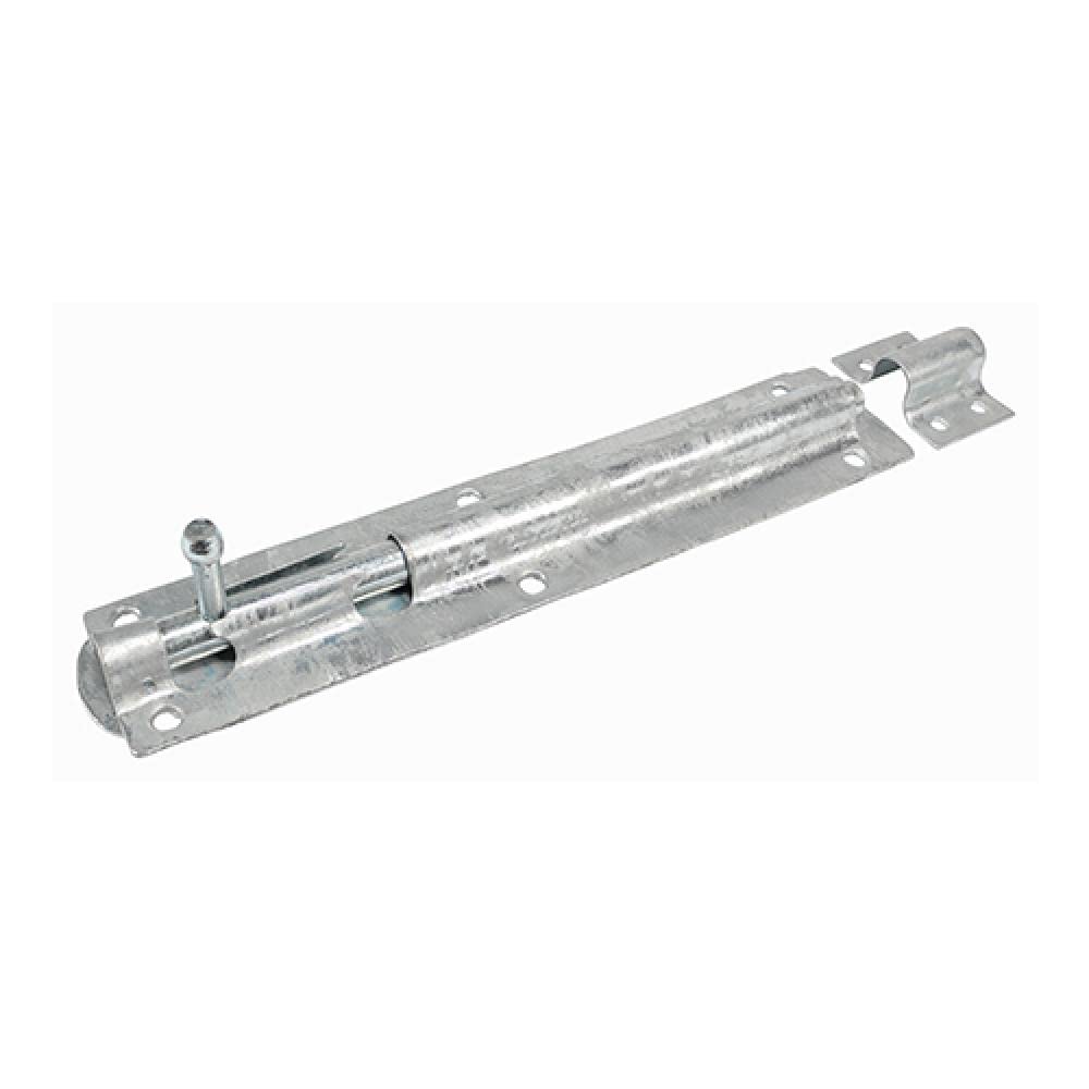TIMCO Straight Tower Bolt - Hot Dipped Galvanised - 10" - Great for securing Flush Fitting Gates and shed Doors in a Closed Position, Adding Increased Security - One Bolt in a Pack.