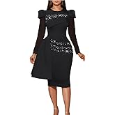ONTINVA Women's Lace Floral Bodycon Pencil Dress Long Cap Sleeve Clubwear Basic Fitted Outfits Casual Midi Dresses