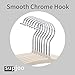 Premium Velvet Hangers - No Shoulder Bumps Suit Hangers with Chrome Hooks,Non Slip Space Saving Clothes Hangers,(Pack of 50) Heavyduty,Rounded Hangers for Sweaters,Coat,Jackets,Pants,Shirts,Dresses