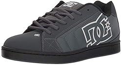 DC Men's Net XE Skate Shoe, Gray-Solid, 12.5 Medium