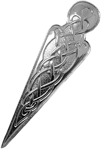 Mens Glen Esk Celtic Scottish Kilt Pin Anitque/Chrome Finish