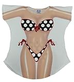 L.A. Imprints Polka Dots Bikini Body Cover-Up T-Shirt #67