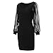 Women’s Mini Bodycon Cocktail Dress – Ladies Elegant Shiny Sequined Pencil Dresses – Hollow Long Sleeve Evening Gownthumb 2
