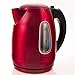 OVENTE Electric Kettle, 1.7L Stainless Steel Water Heater and Boiler for Coffee or Tea with BPA Free & Cordless Body, Auto Shut-Off, Boil-Dry Protection, LED Light and Removable Filter, Red KS96R