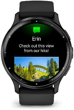 Venu 3, Montre GPS connectée sport & santé AMOLED, Gray/Noir, 45mm