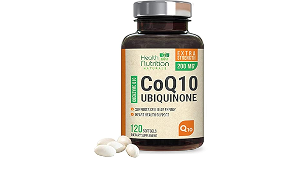 Coq10 Supplement Highest Potency Coenzyme Q10 Capsules 400mg High Absorption Pure Q 10 Enzyme Ubiquinone Pills Made In Usa Best Vegan Antioxidant For Blood Pressure Heart Health 120 Capsules Amazon Com Au Health Household