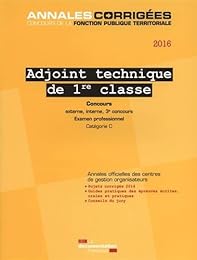Adjoint technique de 1re classe, 2016