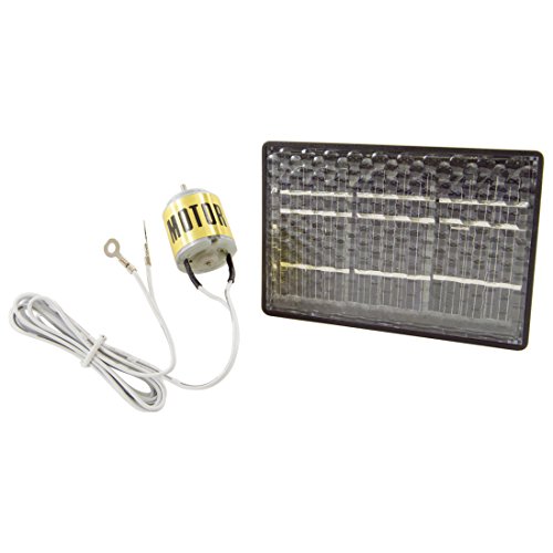 RSR ELECTRONICS INC Solar Motor Kit - Includes 1V / 400mA Solar Cell Module, 1V / 400mA DC Solar Motor, and Motor Clip