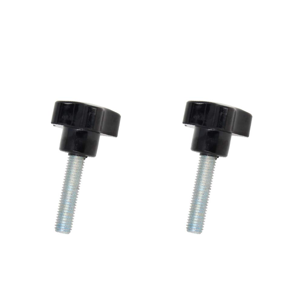 Othmro M10×45mm Male Thread Clamping Knobs Grip, 2pcs Thumb Screws Star Head Handle Knobs Tightening Screw Bakelite Knob