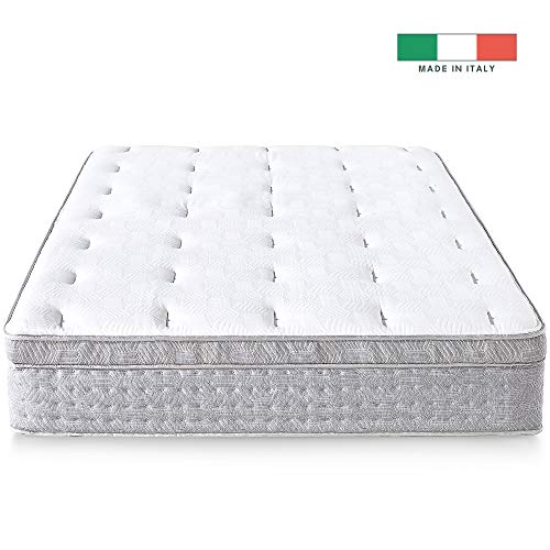 ZINUS Italian Made 13 Inch Pocket Spring Hybrid Mattress / Pressure