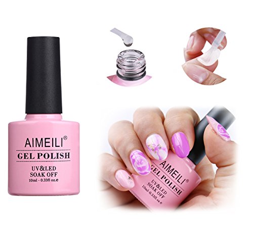 AIMEILI Nail Art Blossom Gel Nail Polish Soak Off UV LED Clear Blooming Gel Manicure 10ml