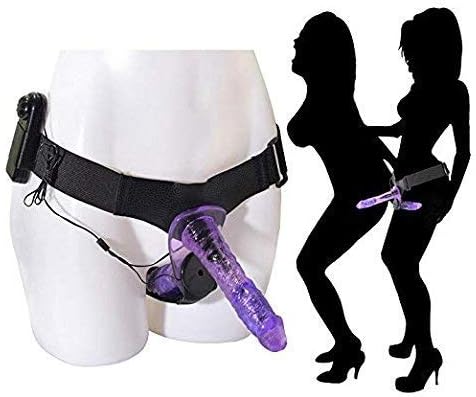 Purple Double Pleasure Massage Wand Wearable Strapless Strapon Harness Female Strap-on Huge Funny Toys Private Packaging