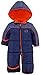 iXtreme Baby Boys Plaid Expedition Puffer Winter Snowsuit Pram, Navy, 18 Months