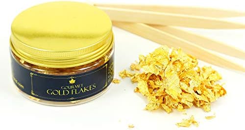 Edible Genuine Gold Leaf Flakes By Barnabas Blattgold 150mg Jar Amazon Com Grocery Gourmet Food