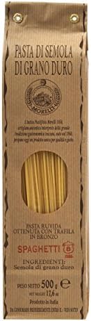 Antico Pastificio Morelli, Spaghetti with Wheat Germ Pasta, 17.6oz (Pack of 4)